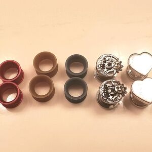 0g Set Silicone & Steel Tunnels